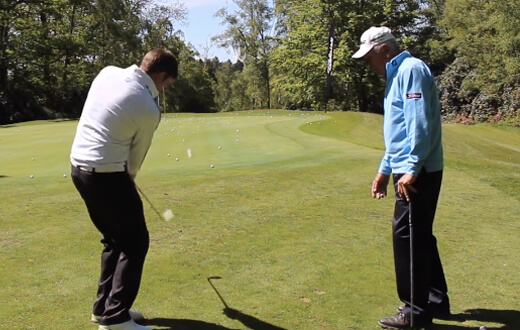 chipping onto the green