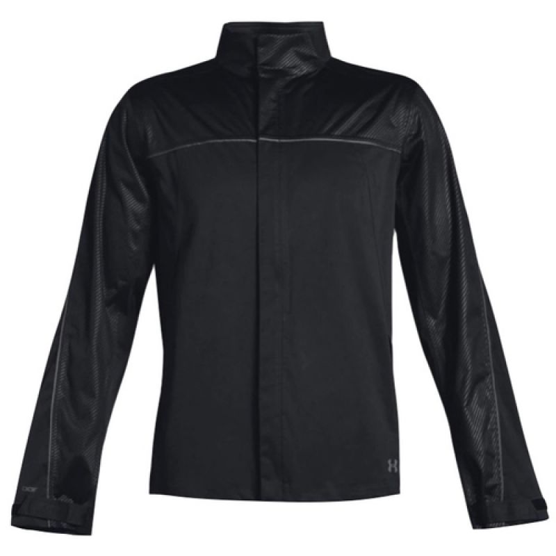 under armour black rain jacket