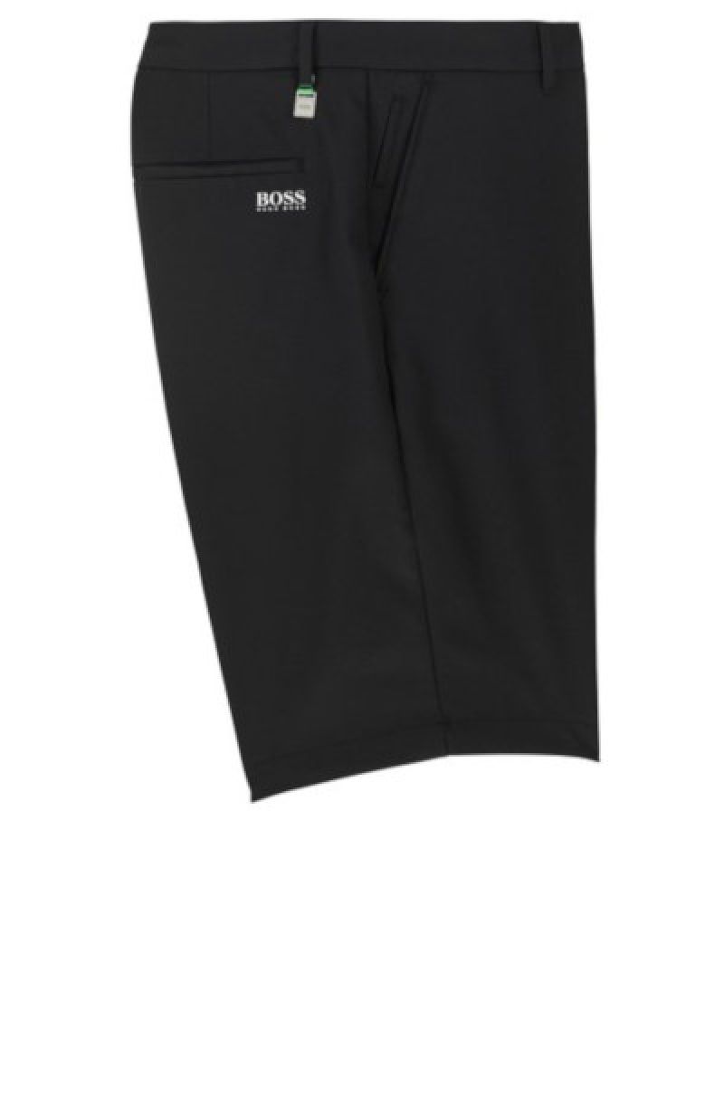 BOSS Hugo Boss Hayler 8-1 Woven Bermuda Short, Regular Fit in Black  #50371191 Shorts | Golf Inc.