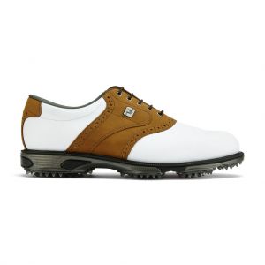 FootJoy DryJoys Tour Mens Golf Shoes In White & Taupe category image