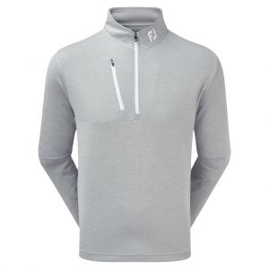 FootJoy Mens Heather Pinstripe Chill-Out Pullover in Grey with White #90157 category image