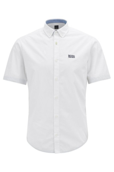 BOSS Hugo Boss Biadia-R Regular-Fit Shirt with Button Down Collar in White #50403109