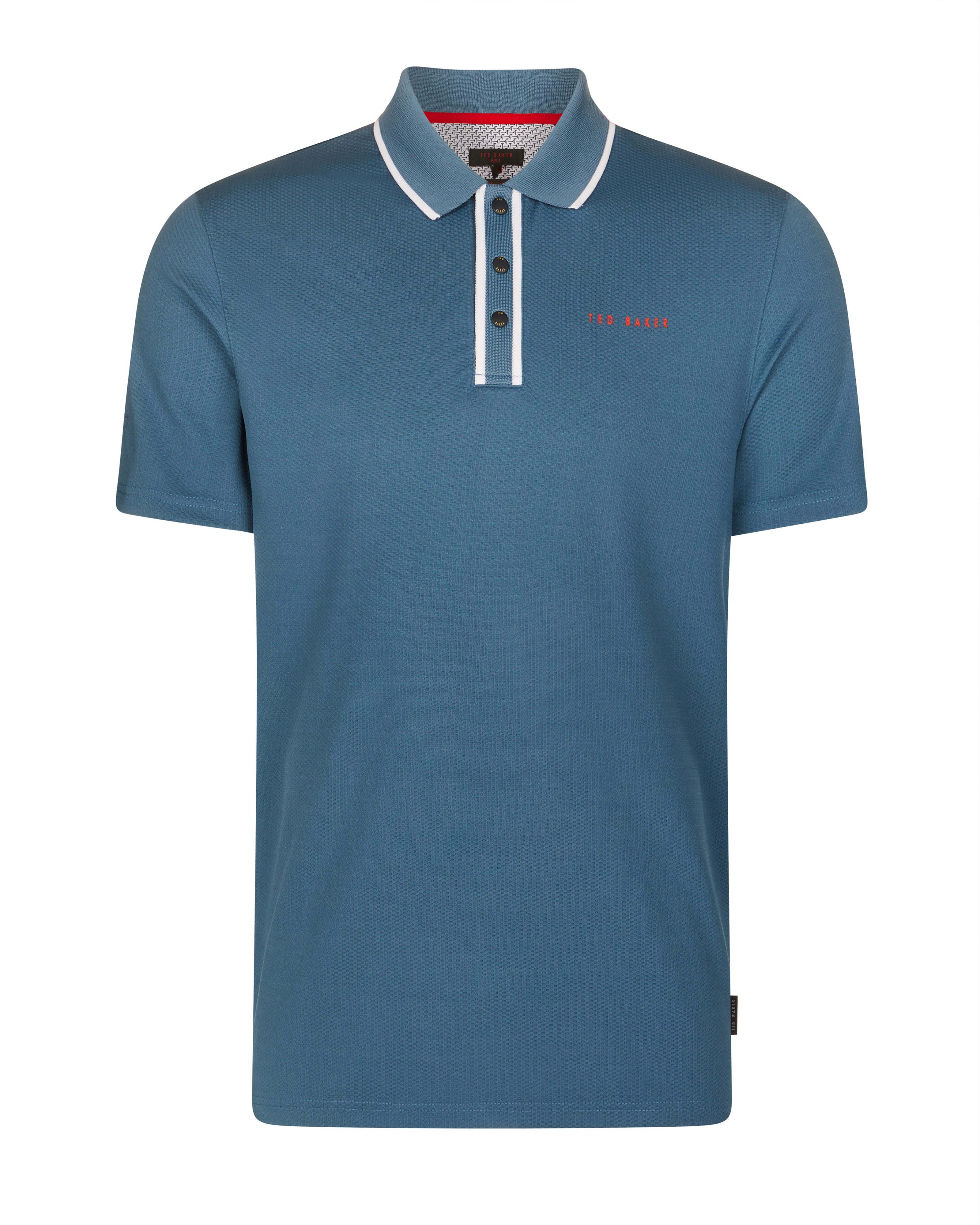 Ted Baker Bunka solid Polo Shirt in Mid Blue #160440 Polo Shirts | Golf Inc.