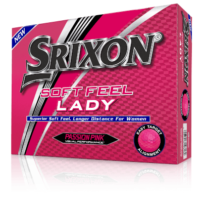Srixon Soft Feel Lady Golf Balls Pink - Dozen