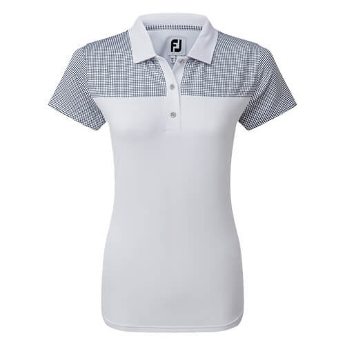Ladies FootJoy Lisle Shirt with Dot Print | GolfInc